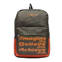 Orange Laptop Trendy Collage Backpack Bags