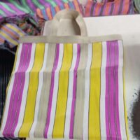 Corus Indian Market Nylon Striped shopping bag