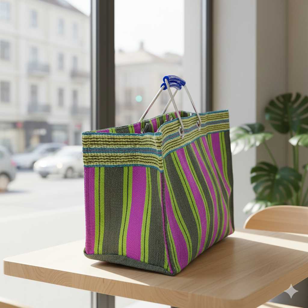 Recycled Nylon Grocery Bag - Image 4