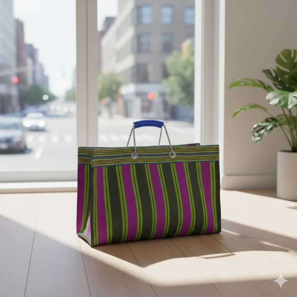 Recycled Nylon Grocery Bag - Image 3